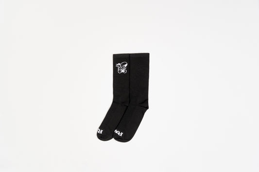 Road Socks Logo Black